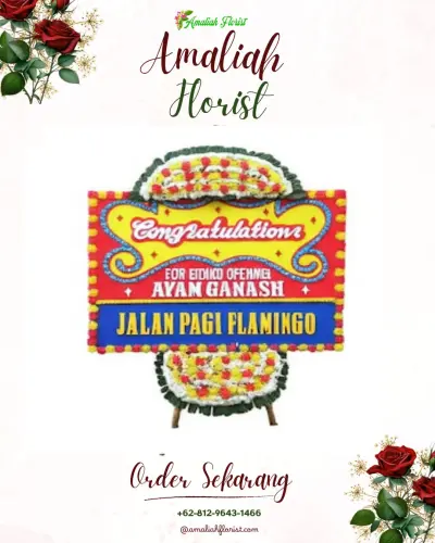 Bunga Papan Congratulation di Banyuseri